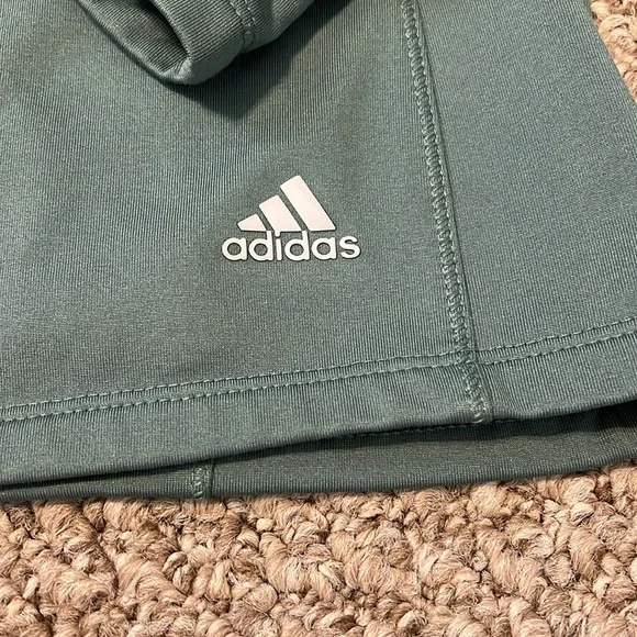 Women’s Green Adidas Golf 1/4 Quarter Zip - Picture 9 of 12